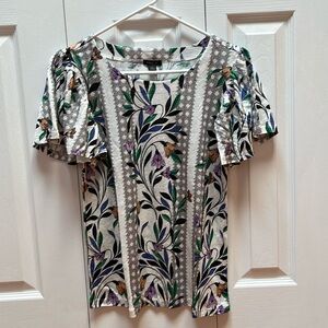 Ann Taylor linen tee XS NWT